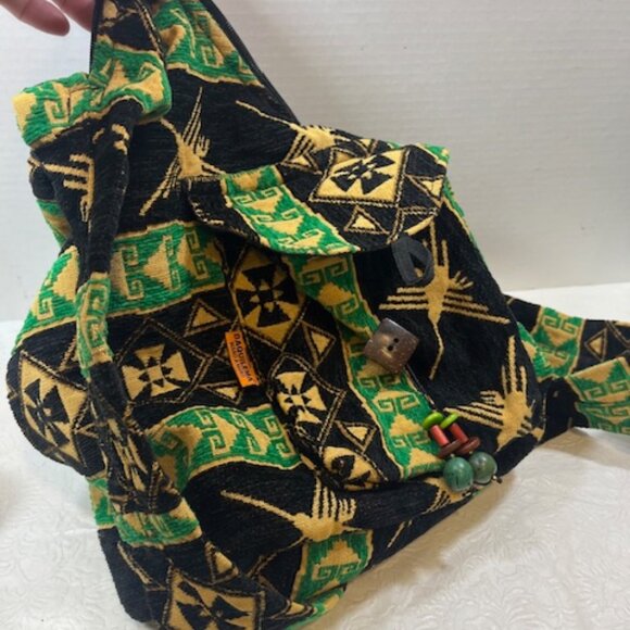 Original Daquilema Geometric Sling Travel Hobo Tote Shoulder Bag Ecuador - Picture 6 of 15